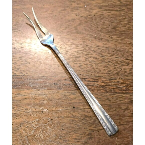 Vintage Alvin Chapel Bells Sterling Silver Two-Tine Old Style Pickle Fork HS116 - Picture 2 of 8
